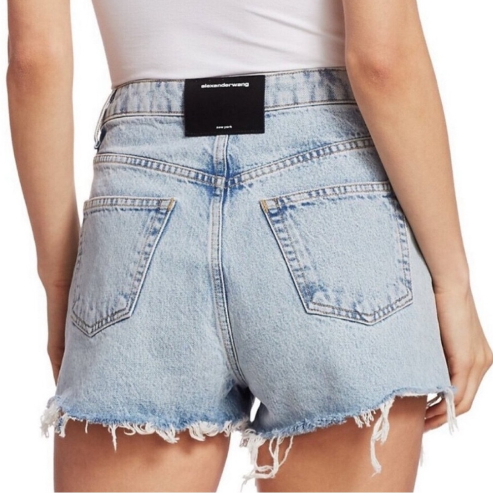 Alexander Wang Bite jean shorts raw hem- size 26